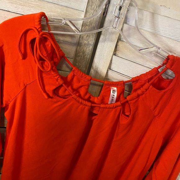 Women’s Fabletics Orange Long Sleeve Top - Picture 7 of 8